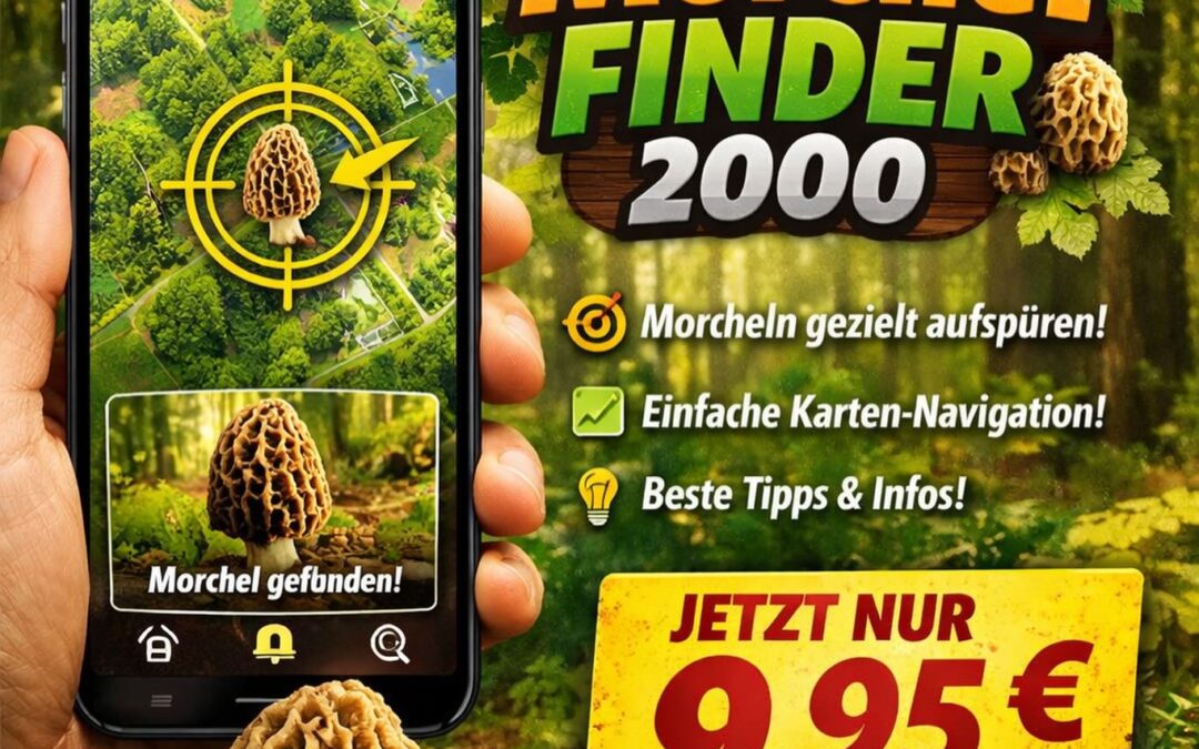 Morchelzeit – jetzt Pilze gezielt finden mit APP`s